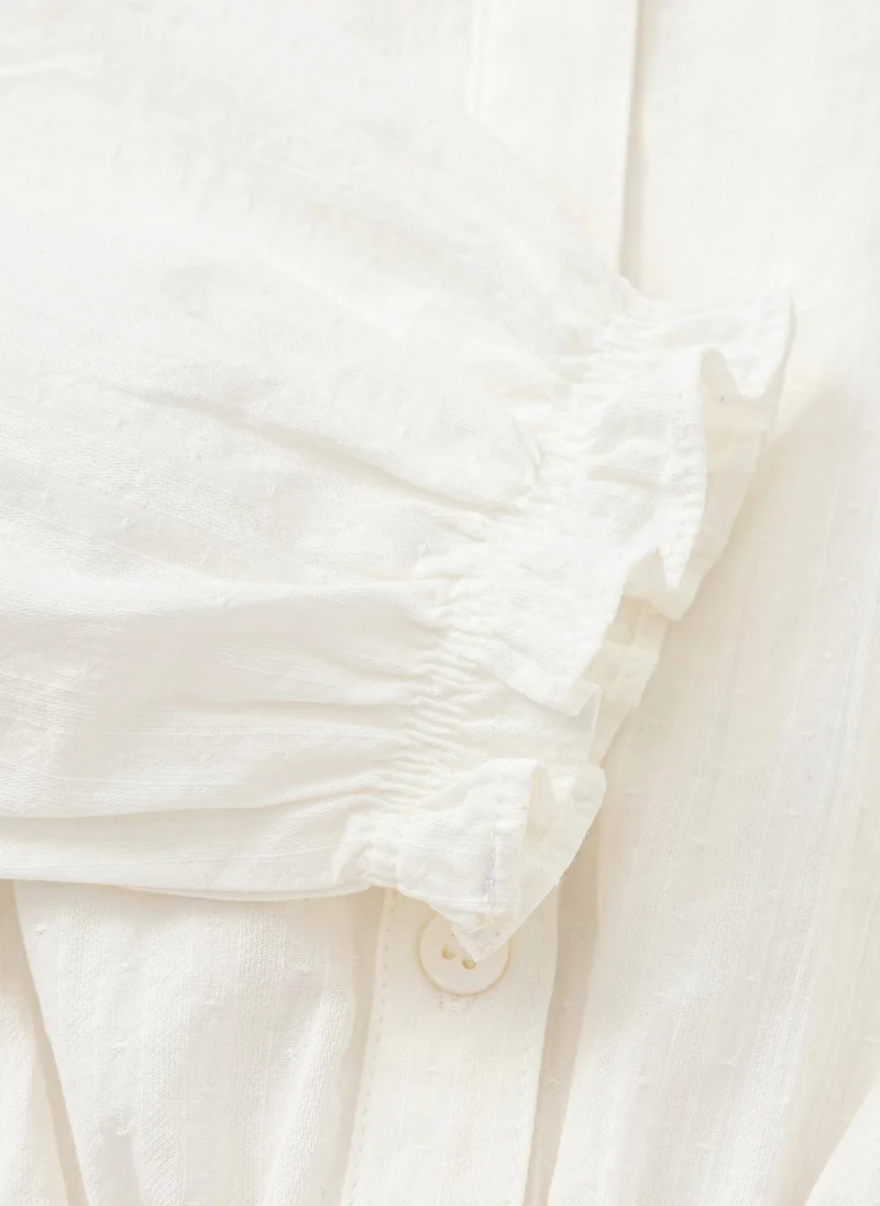 Balabala White Toddler Girls Single color long sleeve shirt for Women | Best Price UAE